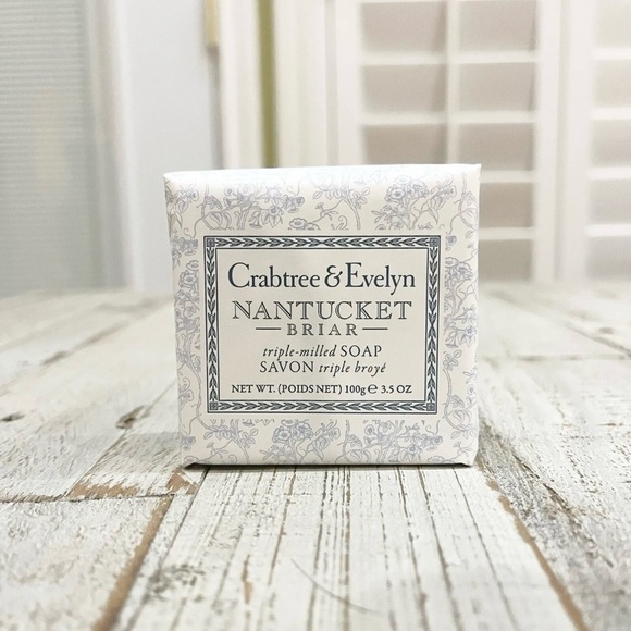 Crabtree & Evelyn Nantucket Briar Body Mist 10mL and Soap 3.5oz Boxed Set NEW - Picture 3 of 7